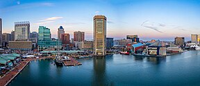 Downtown Baltimore Maryland Skyline