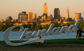 Downtown Cleveland skyline