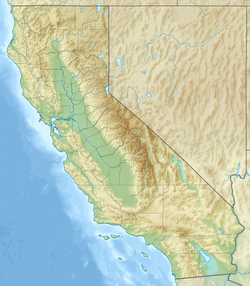 map of California with Oxnard pinned