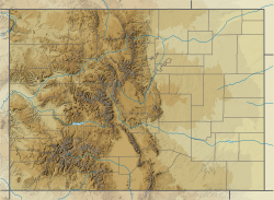 Map of Colorado with Fort Collins pinned