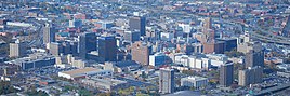 Downtown Syracuse, New York aerial